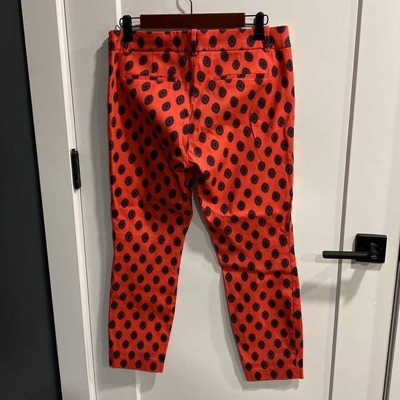 J Crew Pink Printed Minnie Crop Size 4 EUC - Picture 7 of 11